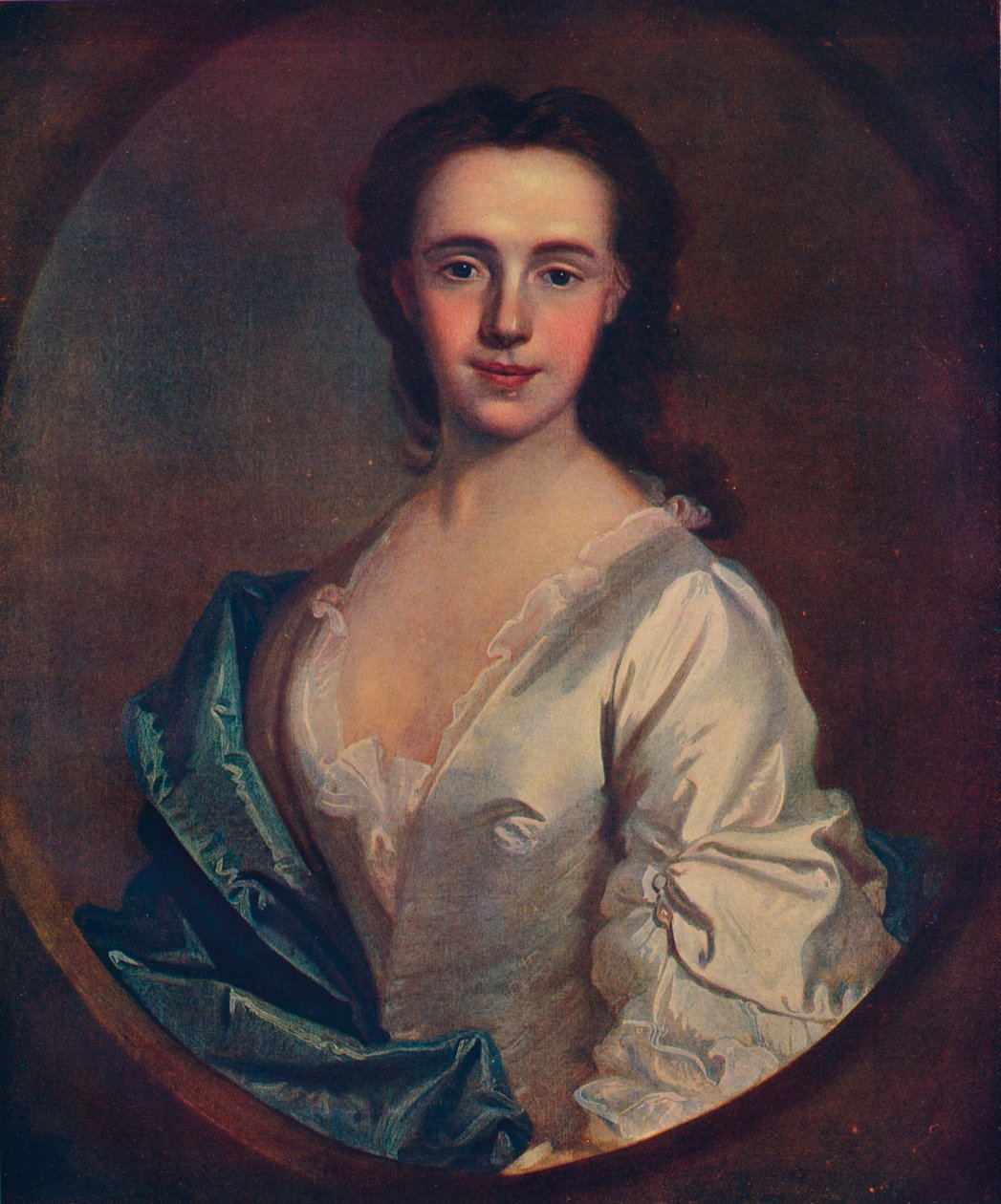 Lady Mackintosh, 1723-1787, jakobit av klanen Farquharson, 1910 av Unbekannt