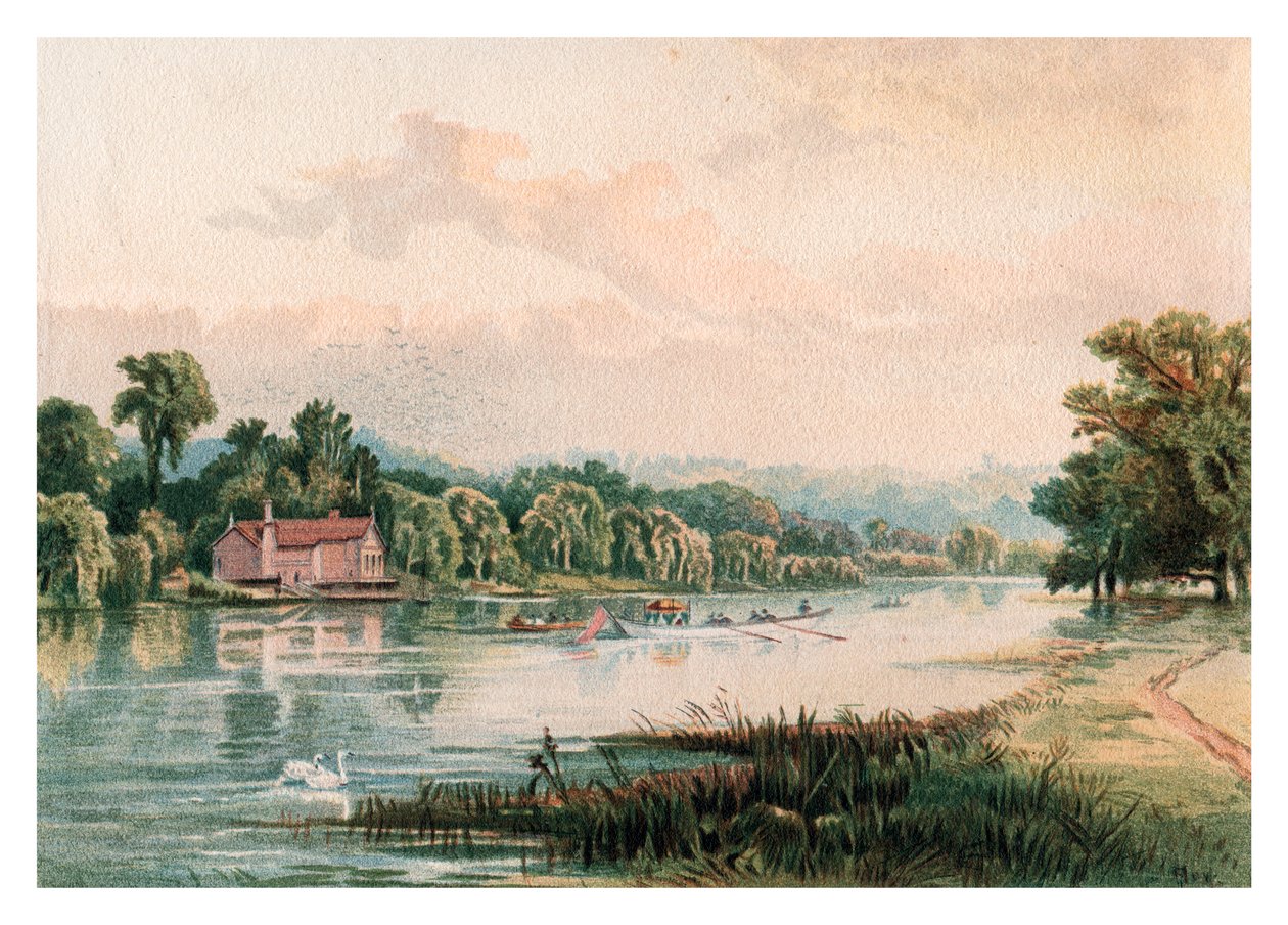 Sjön vid Virginia Water, 1880 av Unbekannt