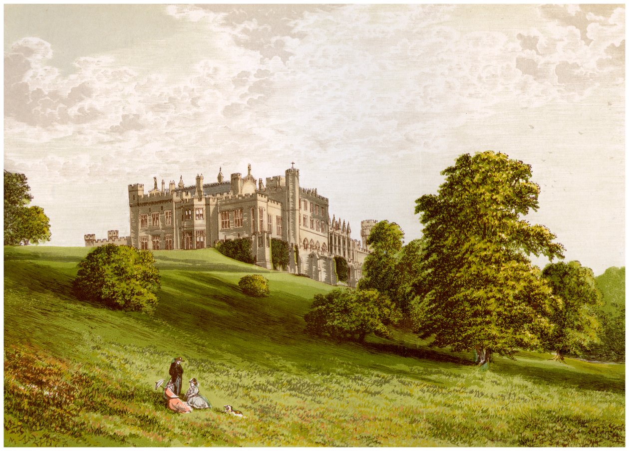 Lambton Castle, County Durham, hem för Earl of Durham, c1880 av Unbekannt