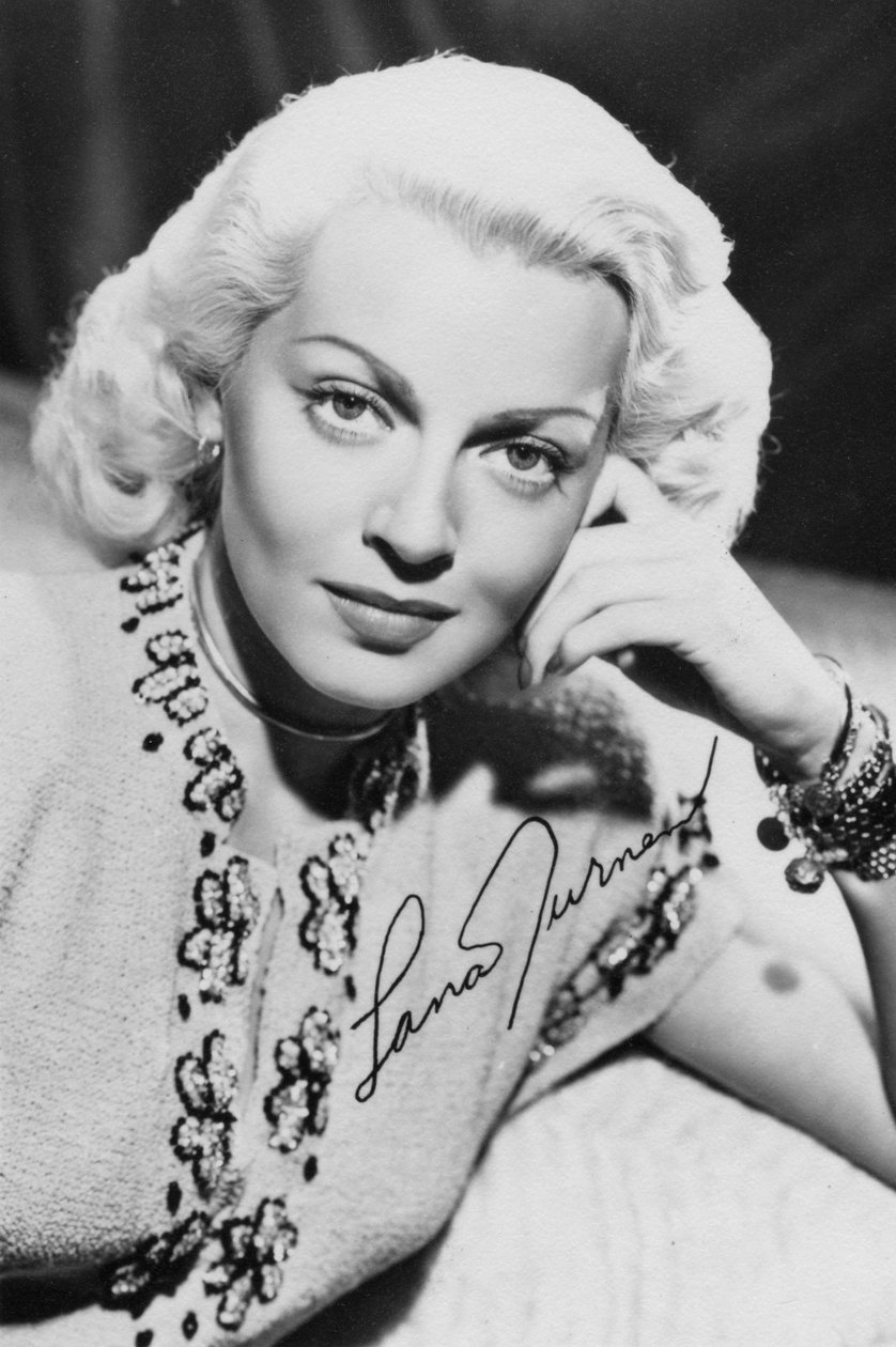 Lana Turner 1921-1995, amerikansk skådespelerska, c1940-talet av Unbekannt