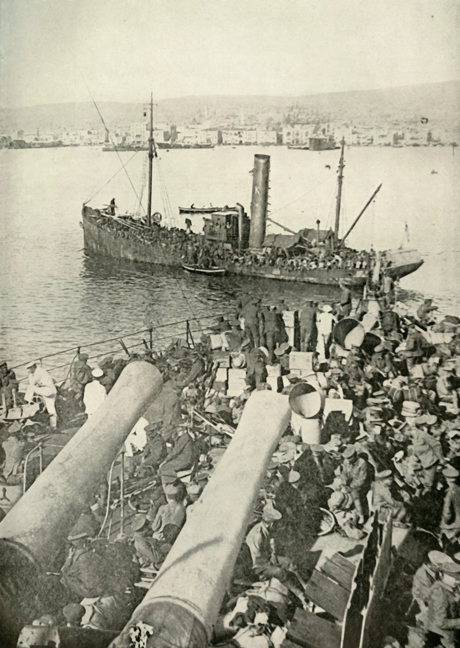 De brittiska truppernas landsättning i Salonika, 1919. av Unbekannt