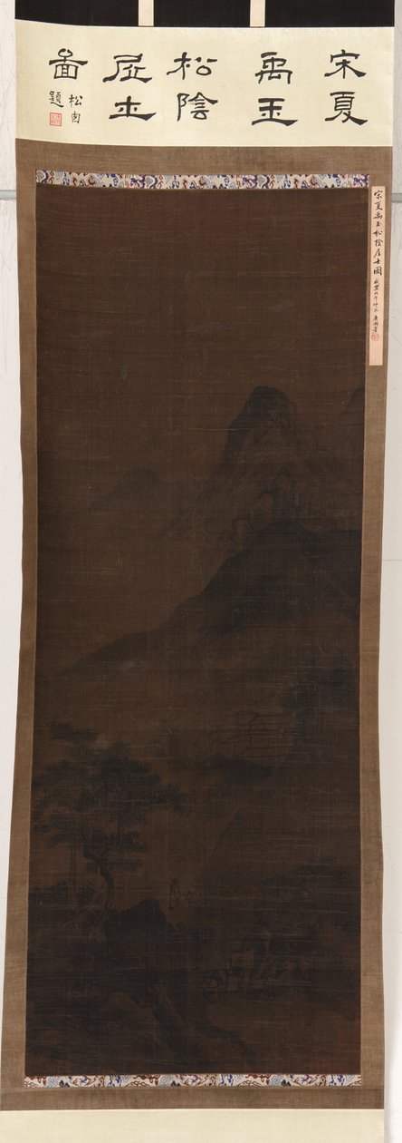 Landskap: berg, bäck och tallar, Mingdynastin, 1500-talet. av Unbekannt