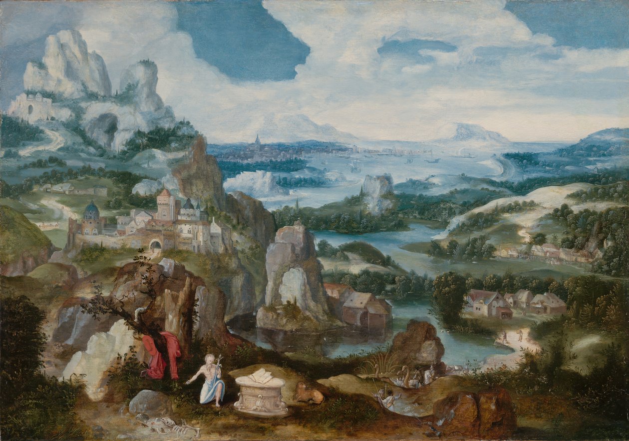 Landskap med den ångerfulle Saint Hieronymus, 153040. av Unbekannt