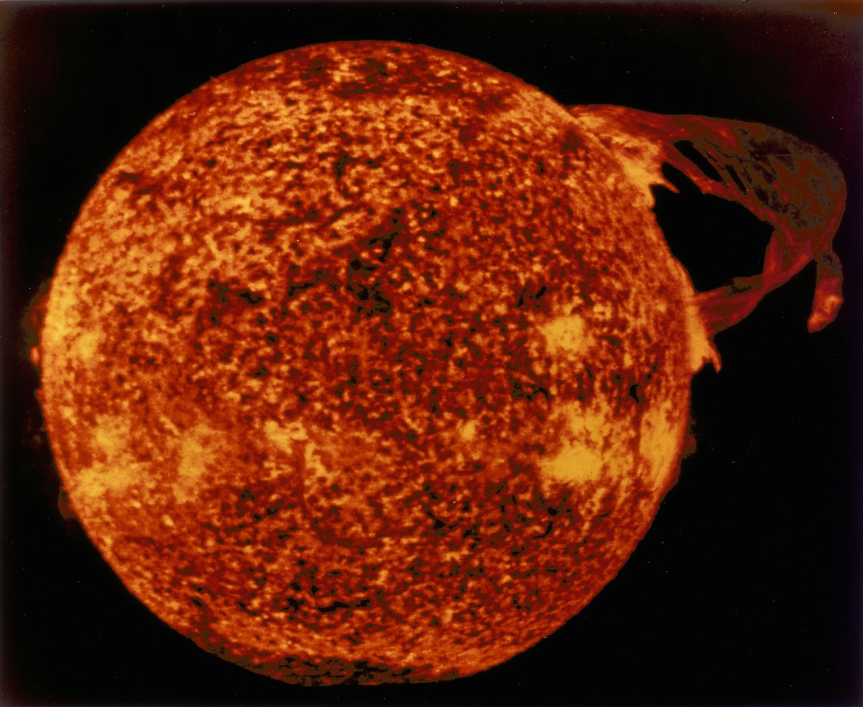 Stor solprominens i extremt ultraviolett ljus, 1973 av Unbekannt