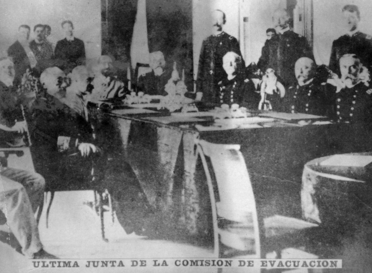 Sista mötet i evakueringskommissionen, 1898, 1920-talet av Unbekannt