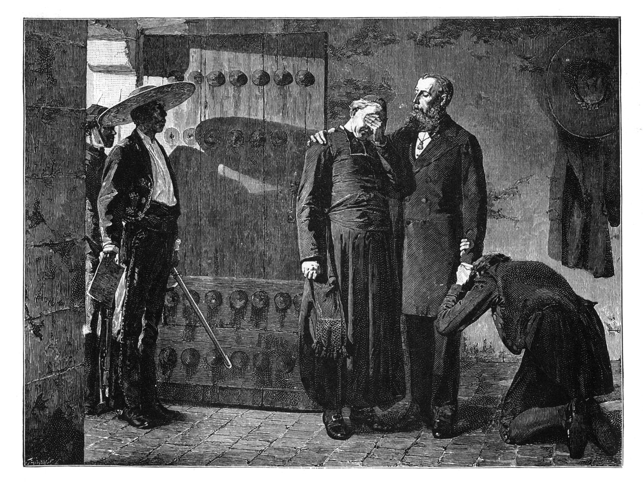 Kejsar Maximilians sista ögonblick, 1867, sent 1800-tal av Unbekannt