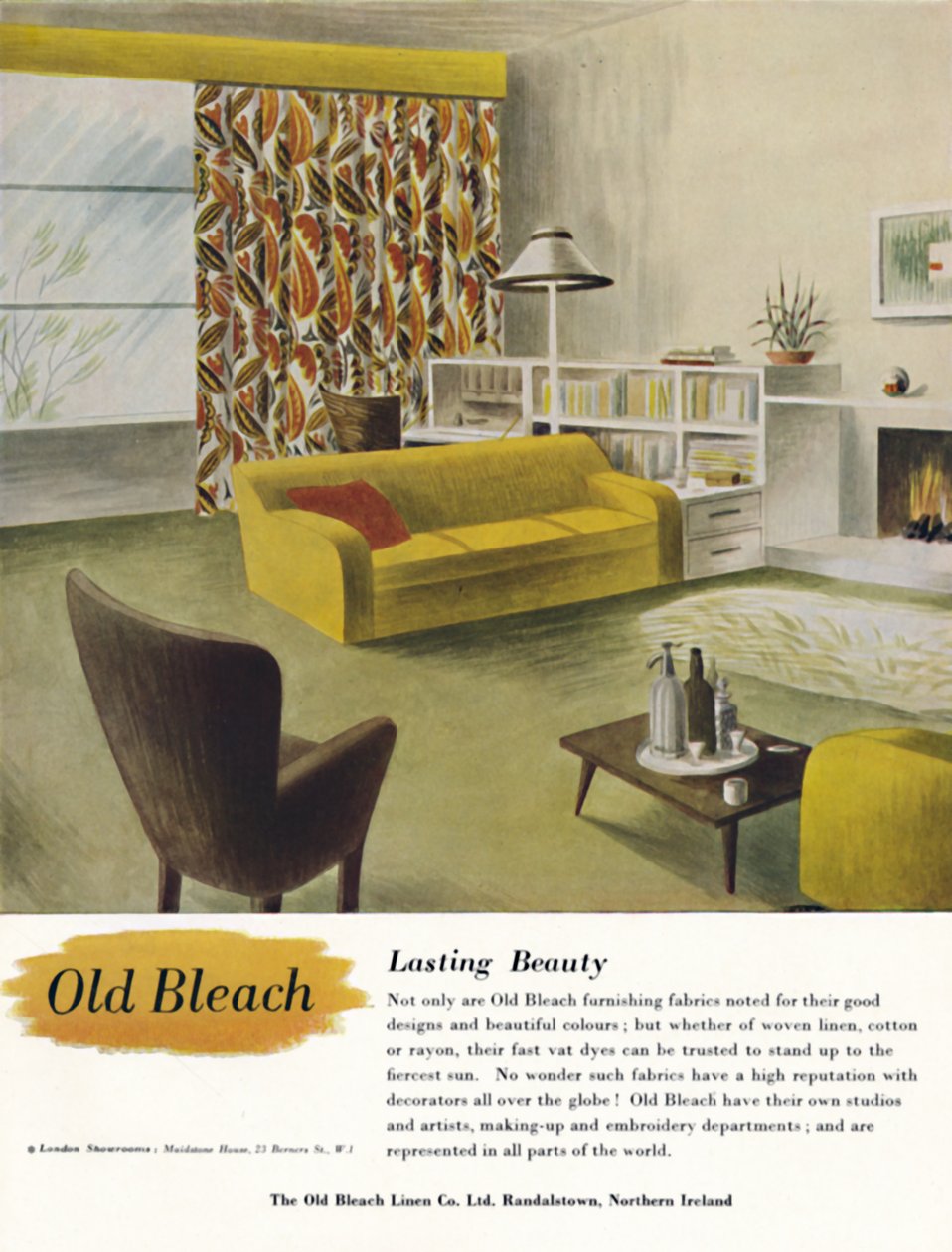 Lasting Beauty - Old Bleach Linen Co. annons, c1945 av Unbekannt