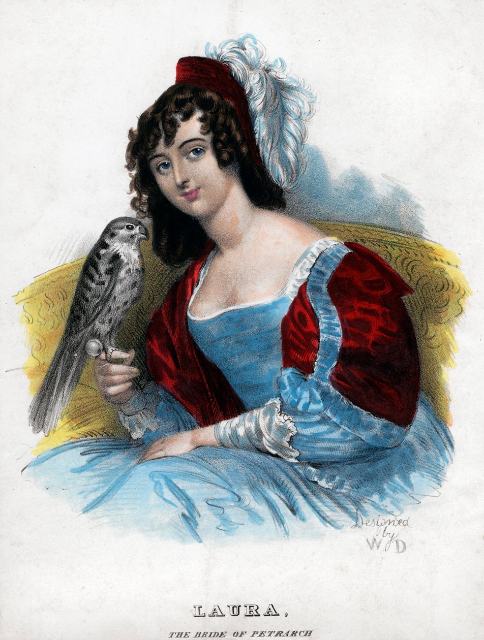 Laura, Petrarkas brud, c1770-1840 av Unbekannt