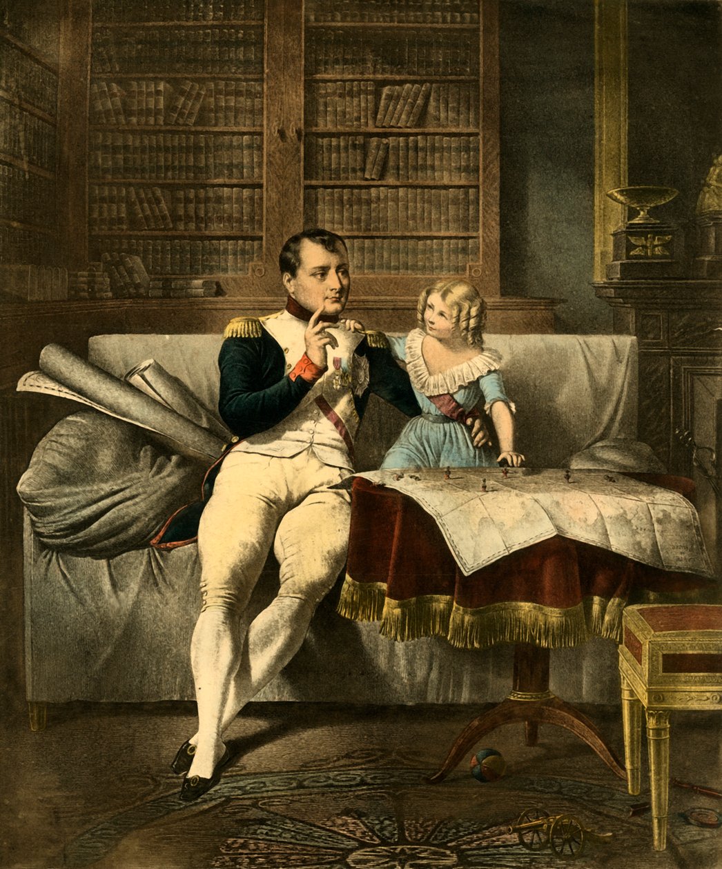 Le Cabinet de Napoleon, 1800-talet, 1921. av Unbekannt