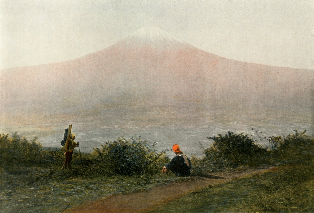 Fousi-Yama, Japans röst, Fuji-berget, vulkanen i Japan, 1900. av Unbekannt