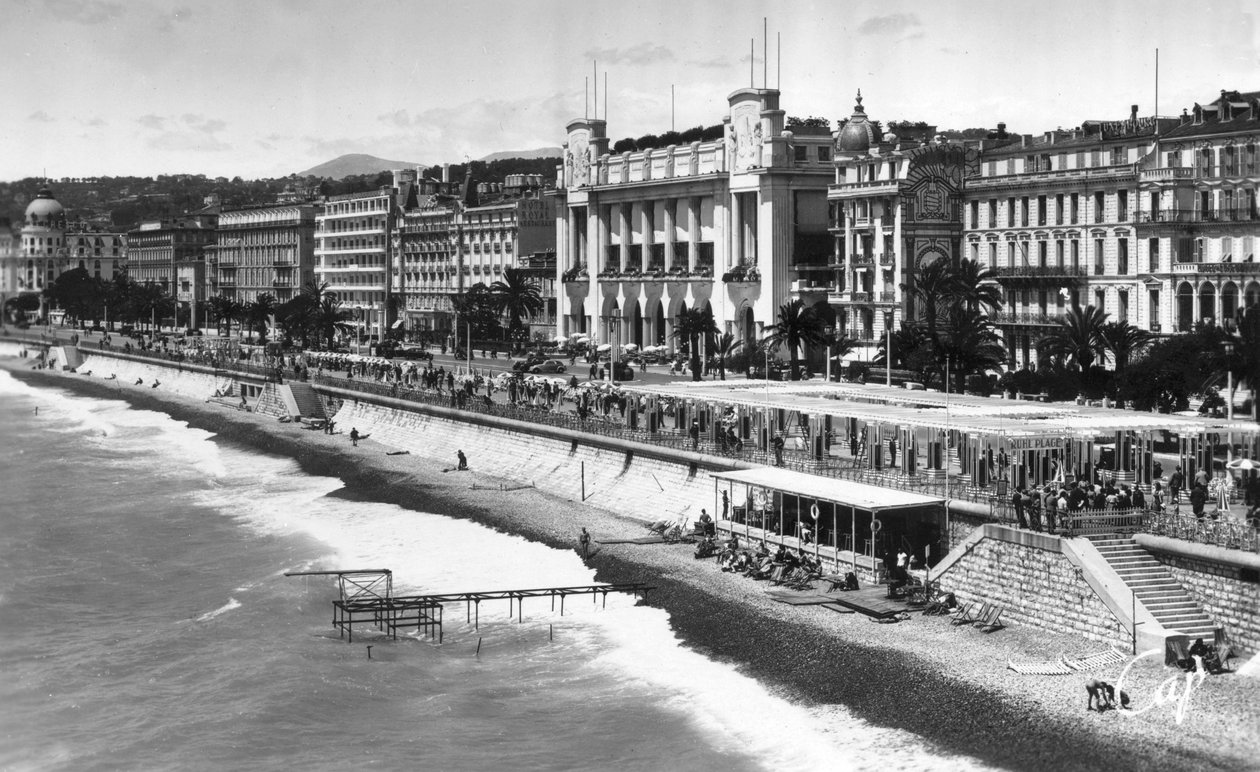 Palais de la Mediterranee på Promenade des Anglais, Nice, södra Frankrike, tidigt 1900-tal av Unbekannt