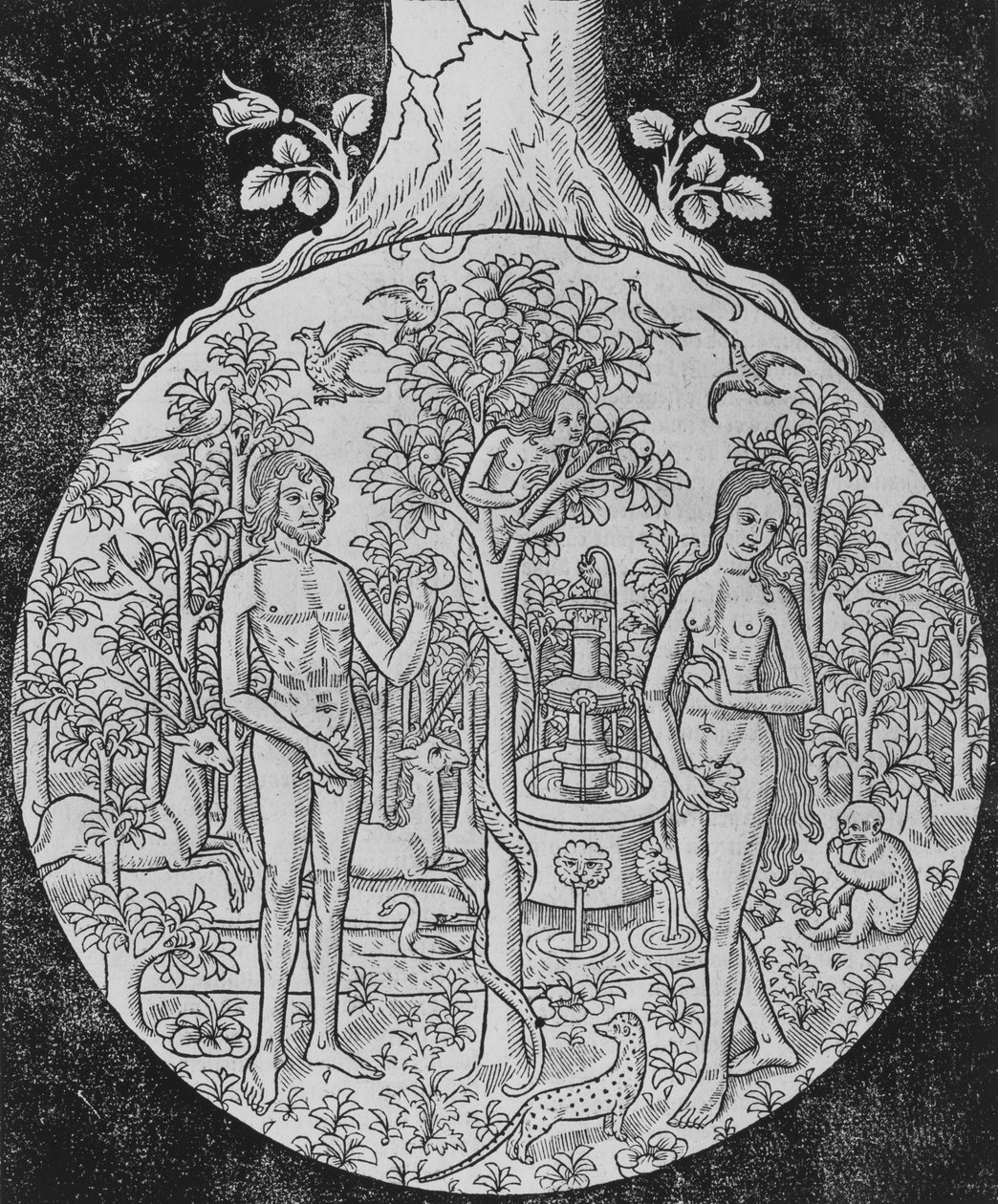 Den första volymen av den historiska och nytryckta franska bibeln, ca. 1501. av Unbekannt