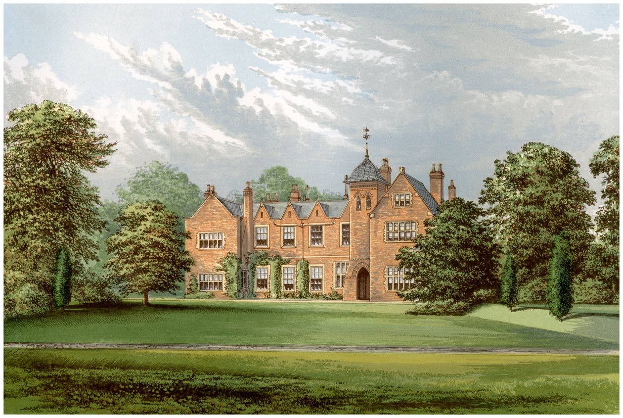 Lea, Lincolnshire, hem för Baronet Anderson, c1880 av Unbekannt