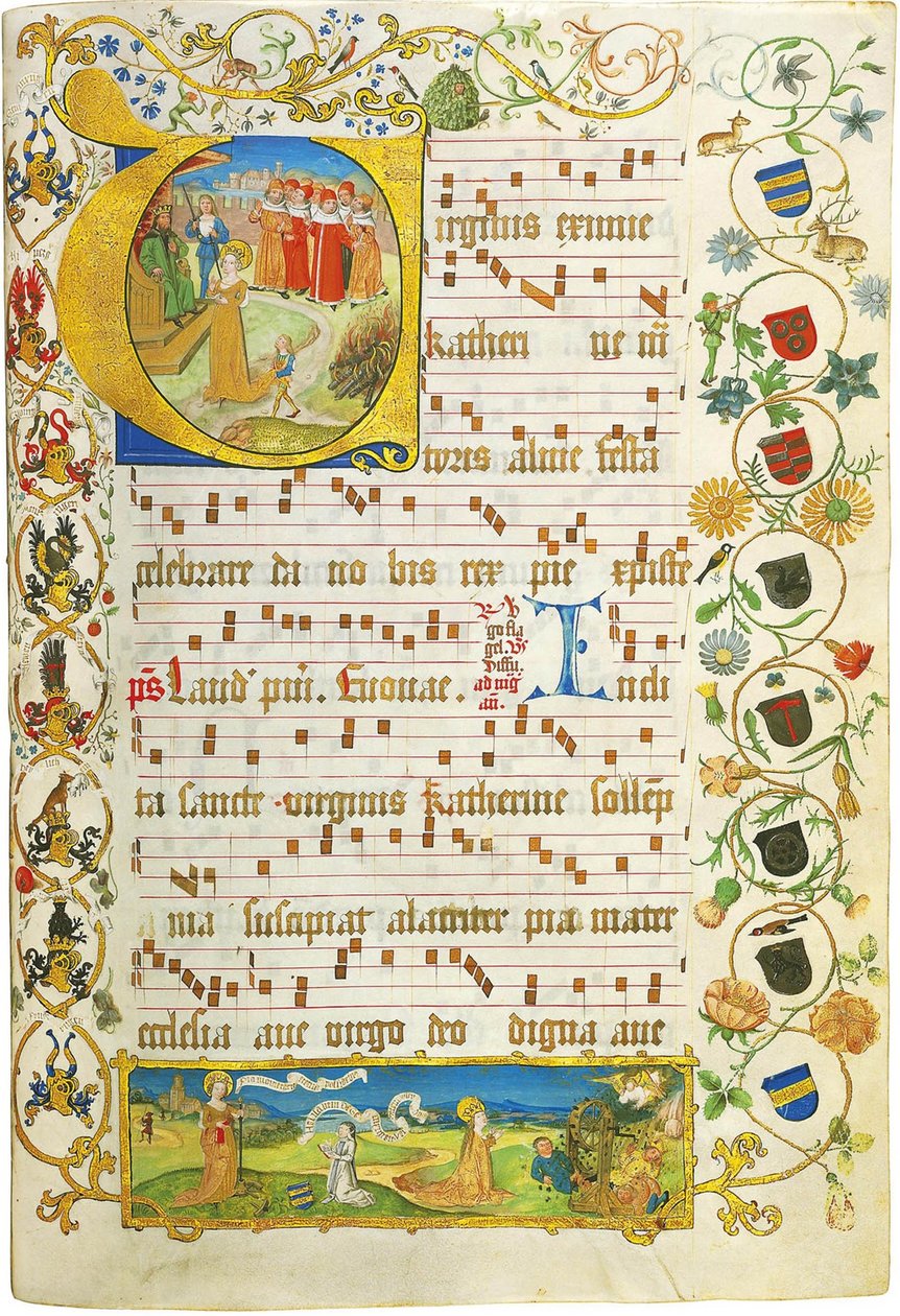 Blad från Antiphonary för Elisabeth von Gemmingen, ca. 1504 av Unbekannt