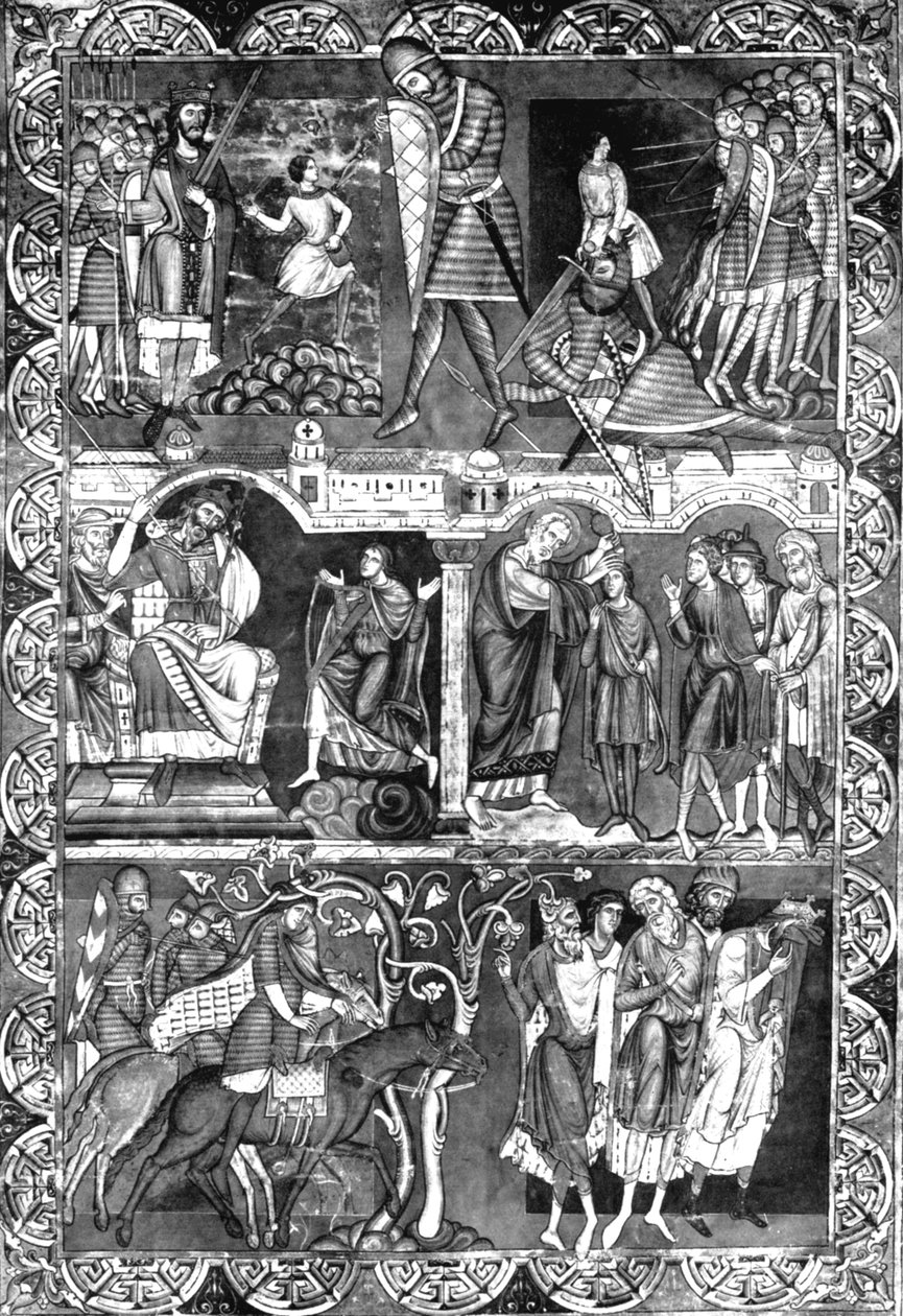 Blad från en bibel. Winchester, c1160-1170, 1930 av Unbekannt
