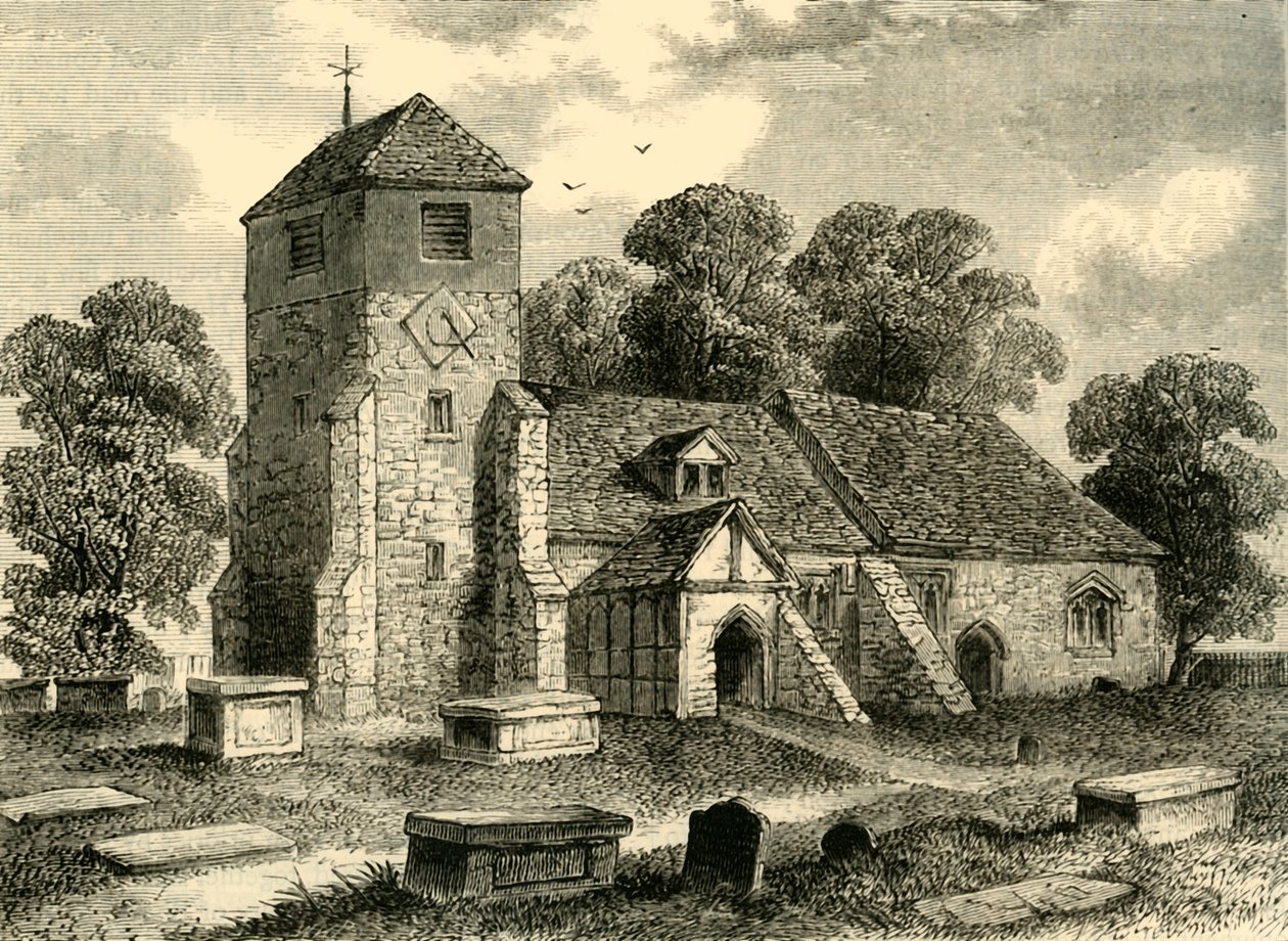 Lee Church 1795, c1878. av Unbekannt