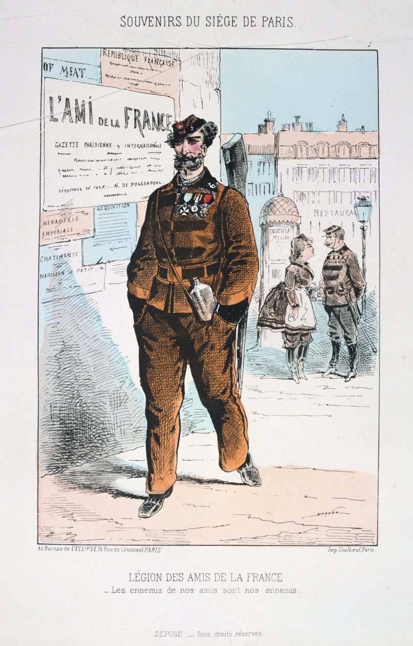 Frankrikes vänners legion, belägringen av Paris, 1870-1871 av Unbekannt