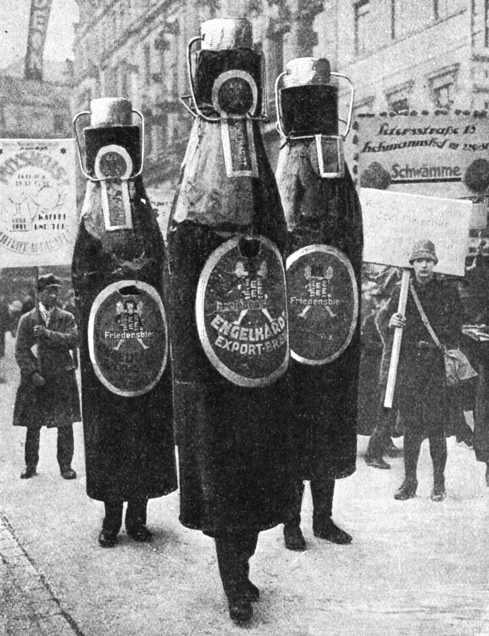 Leipzigs stora reklamparad, Leipzig, Tyskland, 1922 av Unbekannt