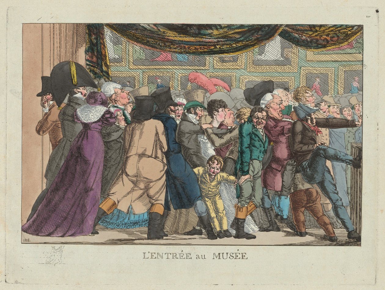 Entré till museet Entré till museet, 1808. av Unbekannt