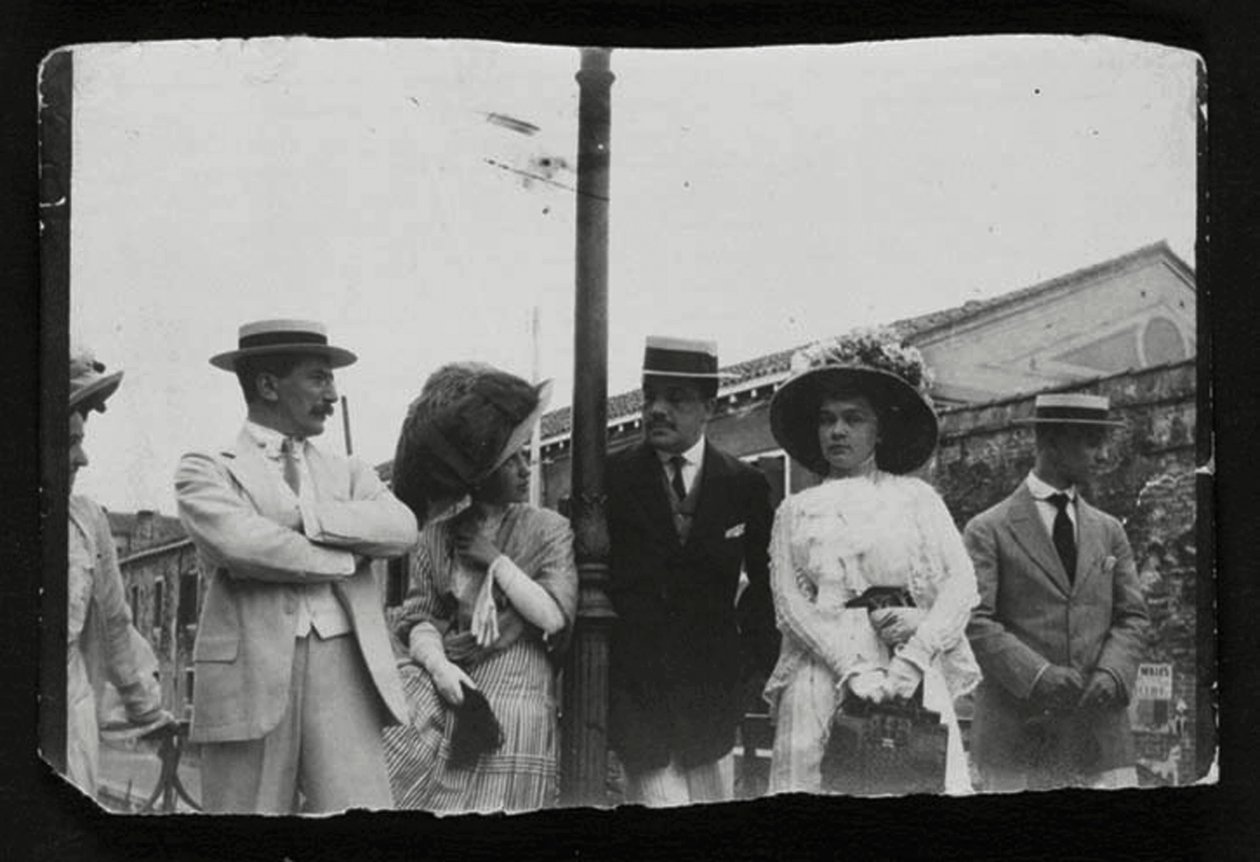 Leon Bakst, rysk konstnär och designer och balettimpresario Serge Diaghilev, c1910 av Unbekannt