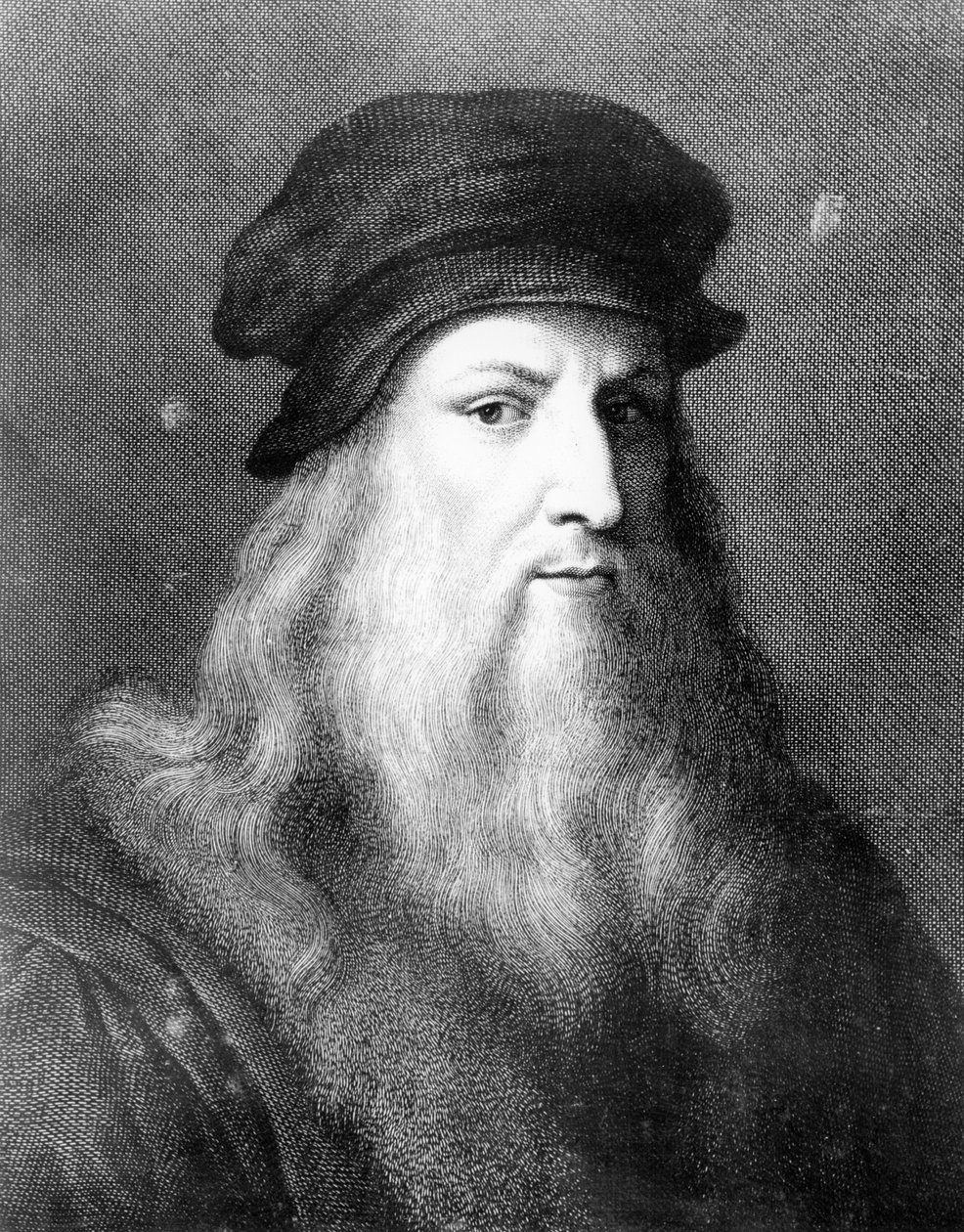 Leonardo da Vinci, italiensk konstnär, ingenjör, vetenskapsman och uppfinnare, 1864 av Unbekannt