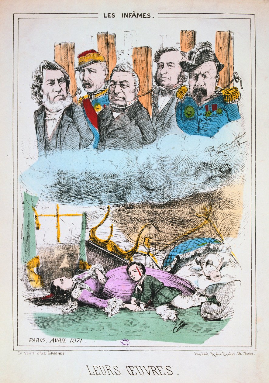 The Infames, Paris kommun, april 1871 av Unbekannt