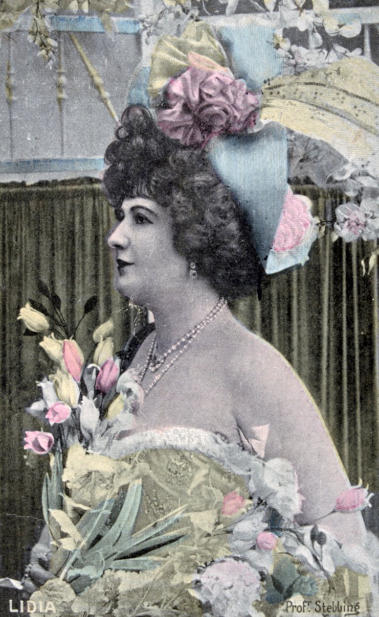 Lidia, vintage franskt vykort, c1900 av Unbekannt