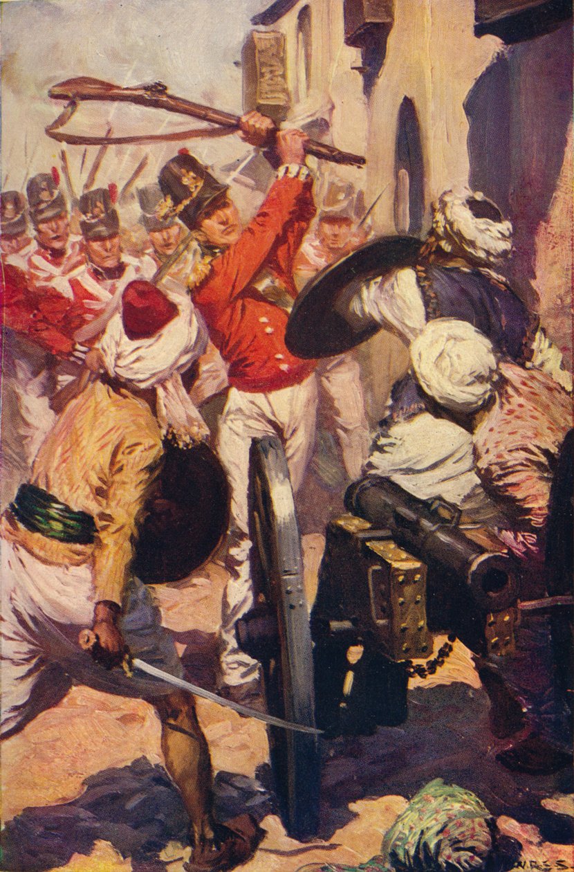 Löjtnant Pattinson i närvaro av Karyguam, 1818 c1912 av Unbekannt