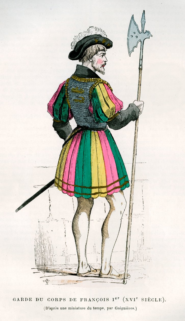 Livgarde eller livgarde av Frans I av Frankrike, 1500-talet 1882-1884 av Unbekannt