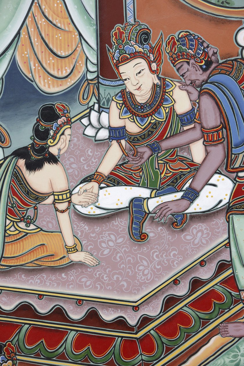 Life of Buddha När pojken nådde 16 års ålder, ordnade hans far hans äktenskap med Ya, Seoul, Coree du Sud av Unbekannt