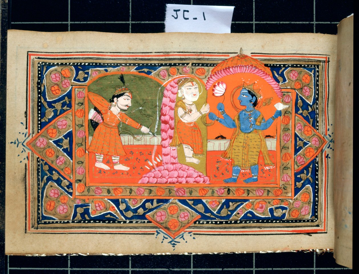 Krishnas liv, c1700-1800-talet av Unbekannt
