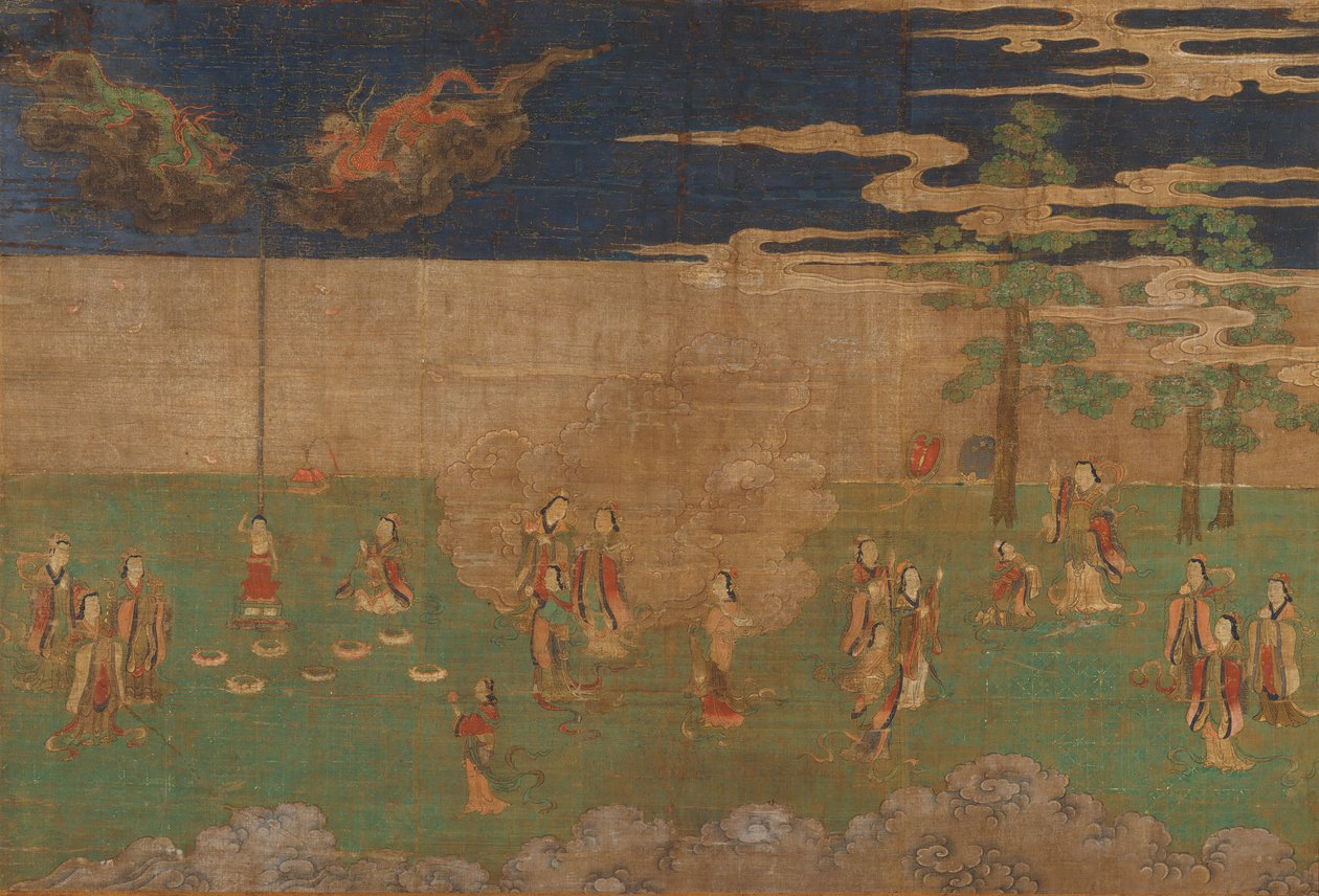 Buddhas liv: Buddhas födelse, tidigt 1400-tal. av Unbekannt