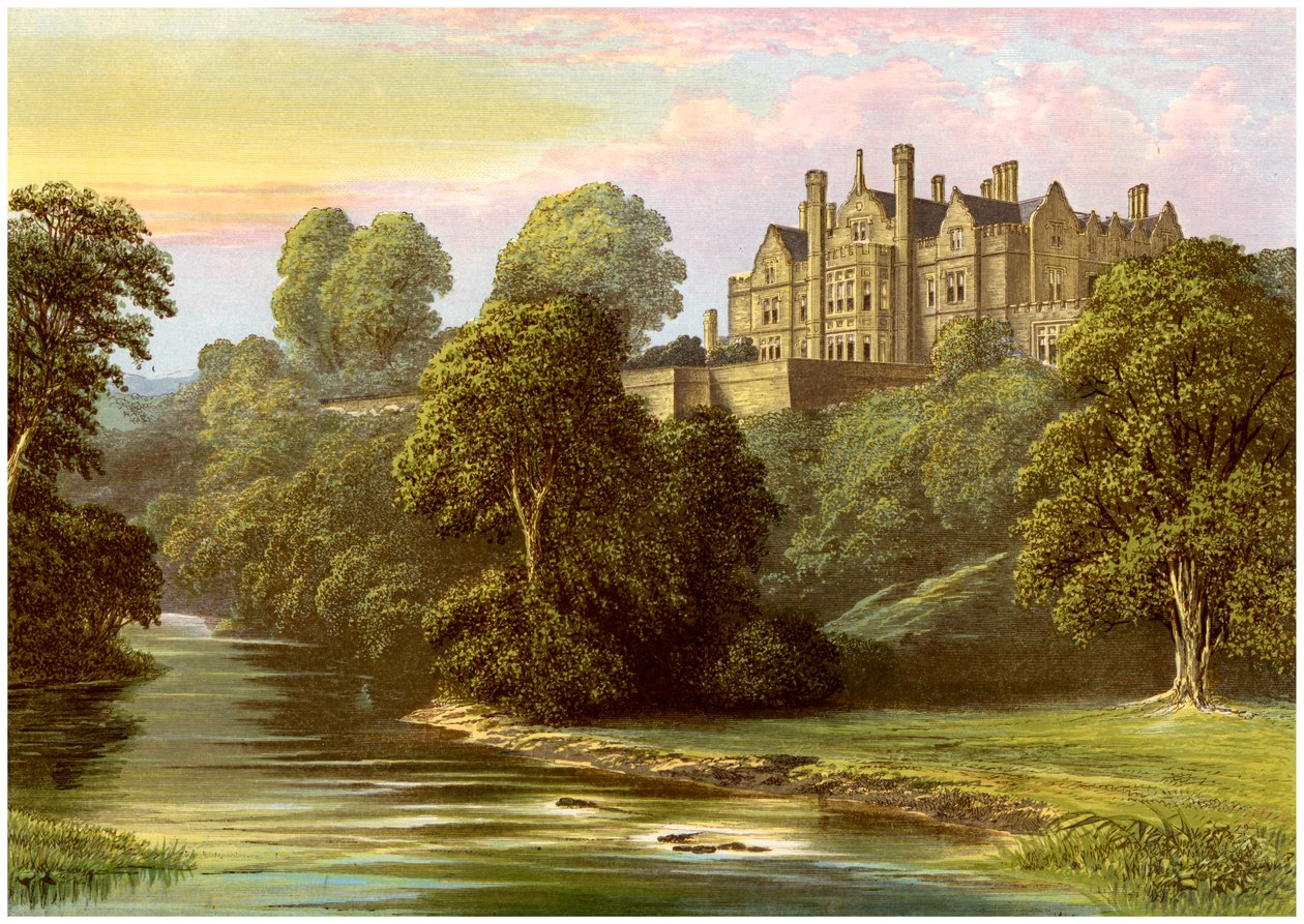 Lilburn Tower, Northumberland, hem för familjen Collingwood, c1880 av Unbekannt