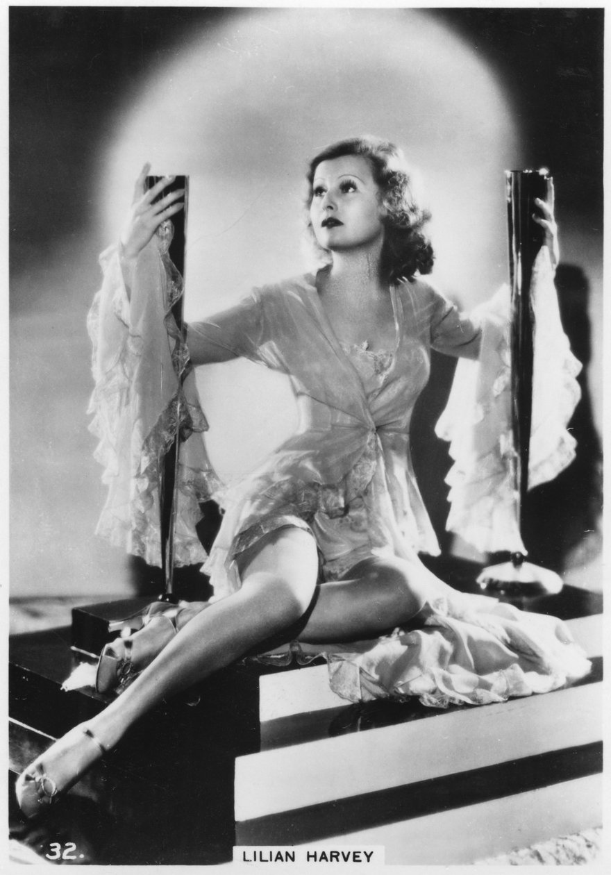 Lilian Harvey, brittiskfödd tysk skådespelerska, c1938 av Unbekannt