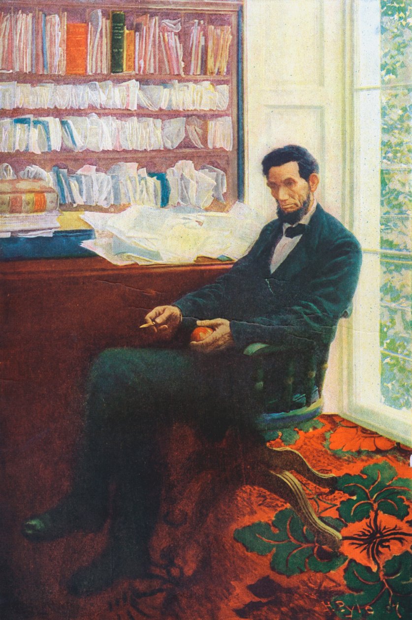 Lincolns sista dag, Abraham Lincoln 1891-1865, 1907 av Unbekannt