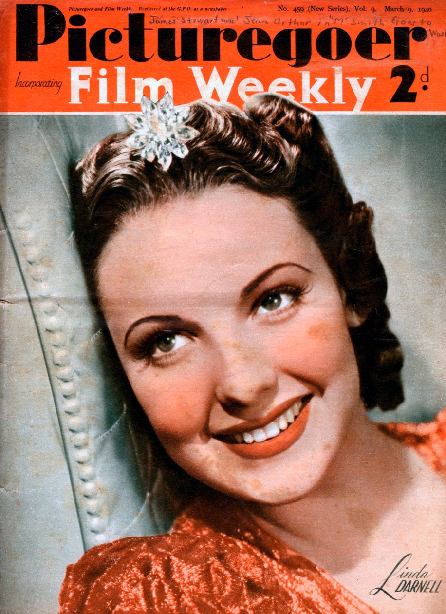 Linda Darnell 1923-1965, amerikansk skådespelerska, 1940 av Unbekannt