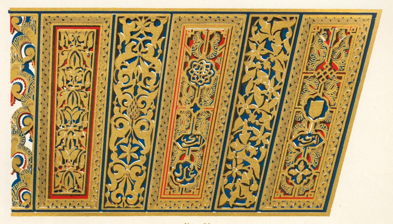 Överliggare av en dörröppning, Court of the Mosque, 1907. av Unbekannt