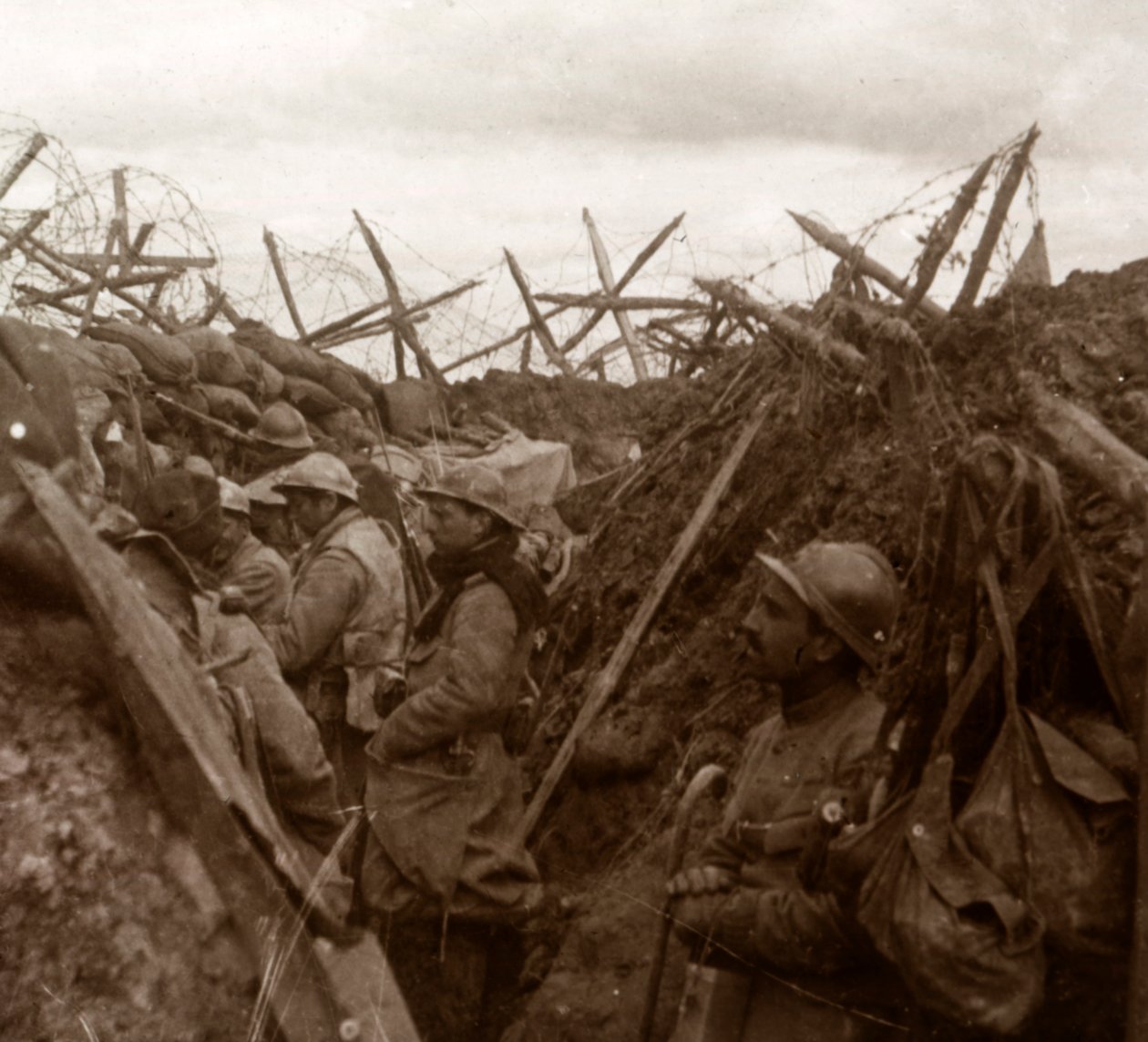 Lyssnarpost, frontlinjen, c1914-c1918 av Unbekannt