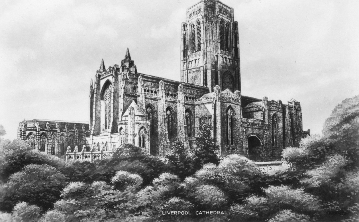 Liverpool Cathedral, Liverpool, Merseyside, tidigt 1900-tal av Unbekannt