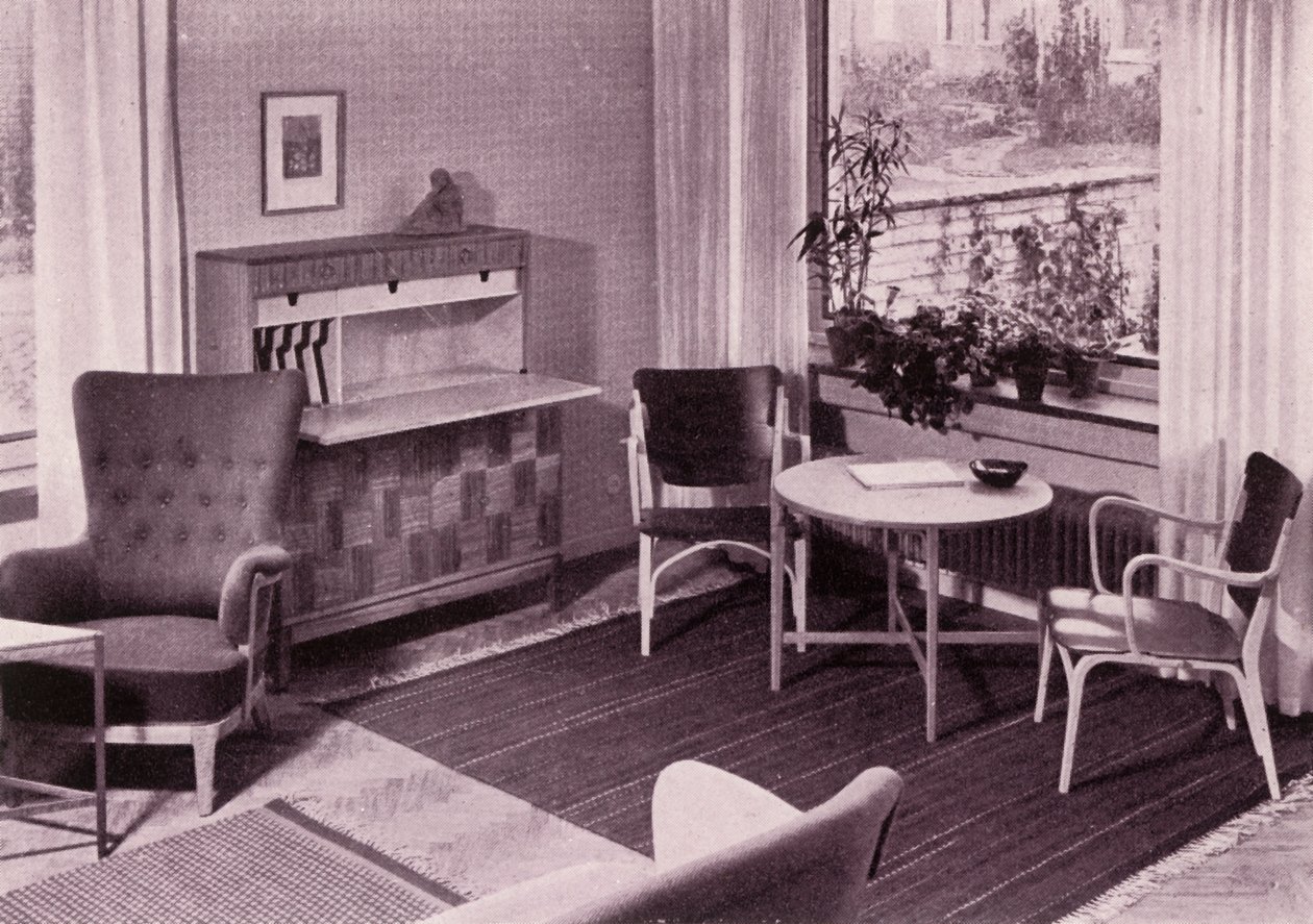 Vardagsmöbler av Carl-Axel Acking, tillverkade av A.B. Svenska Mobelfabrikerna, 1949. av Unbekannt