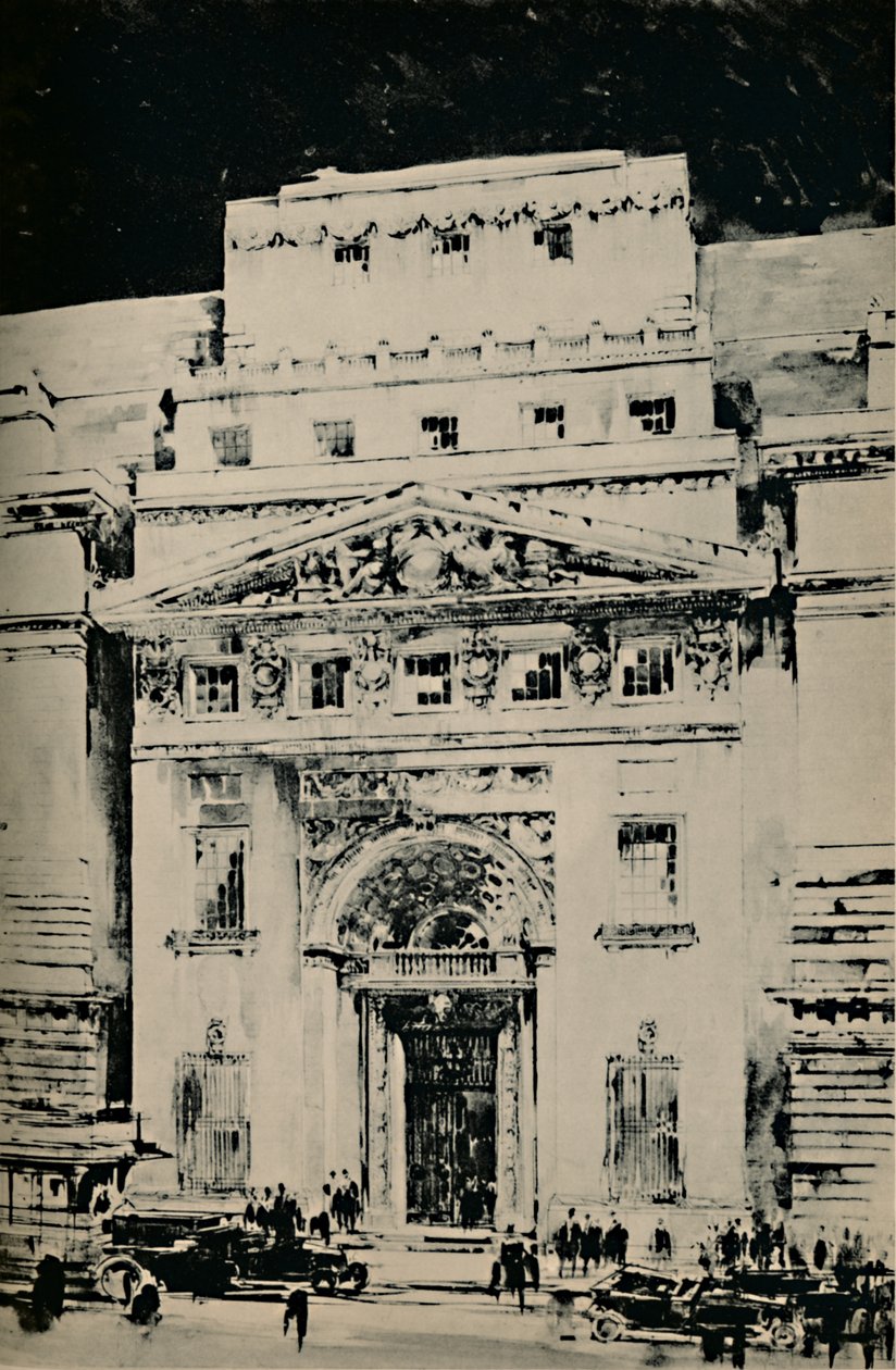 Lloyds New Building: Entré på Leadenhall Street, 1928 av Unbekannt