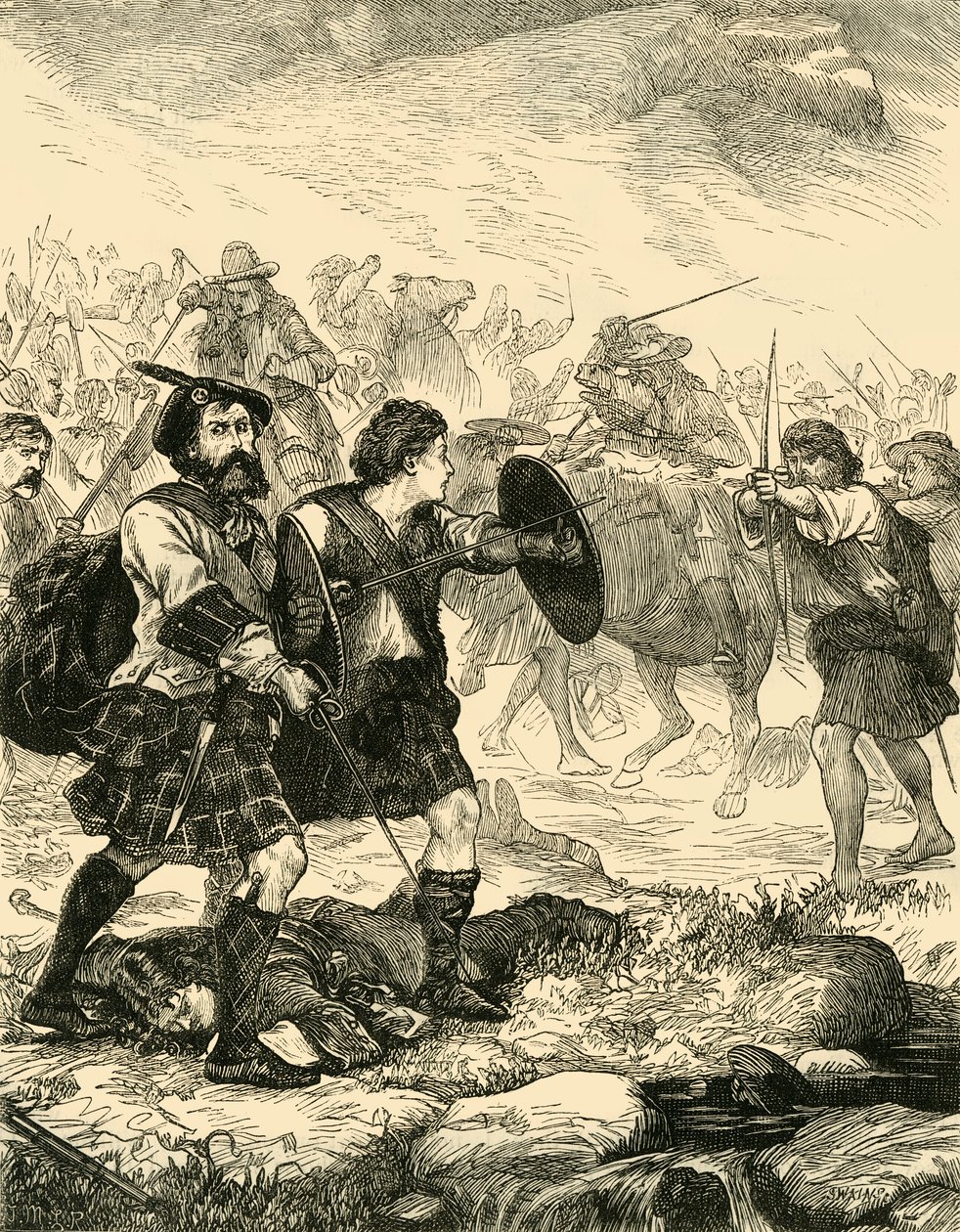 Lochiel i Killiecrankie, 1881. av Unbekannt