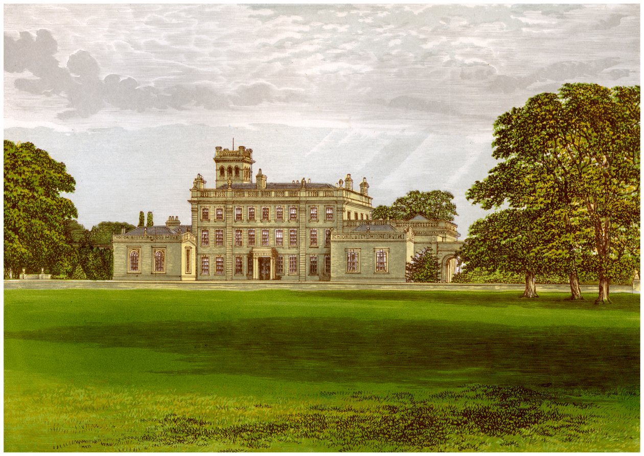 Locko Park, Derbyshire, hem för familjen Drury-Lowe, c1880 av Unbekannt
