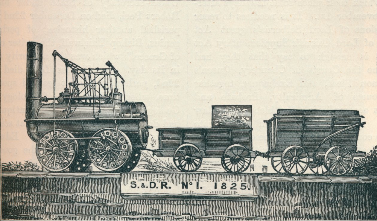 Lokomotion nr 1, byggd för Stockton & Darlington Railway, 1825 1906 av Unbekannt