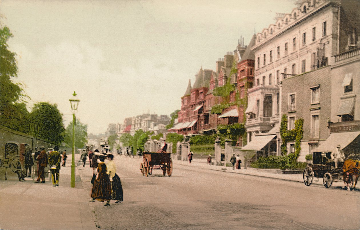 London. Bayswater Road, ca 1900-talet. av Unbekannt