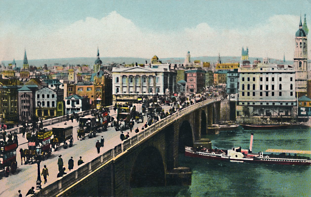 London Bridge, c1900-talet. av Unbekannt