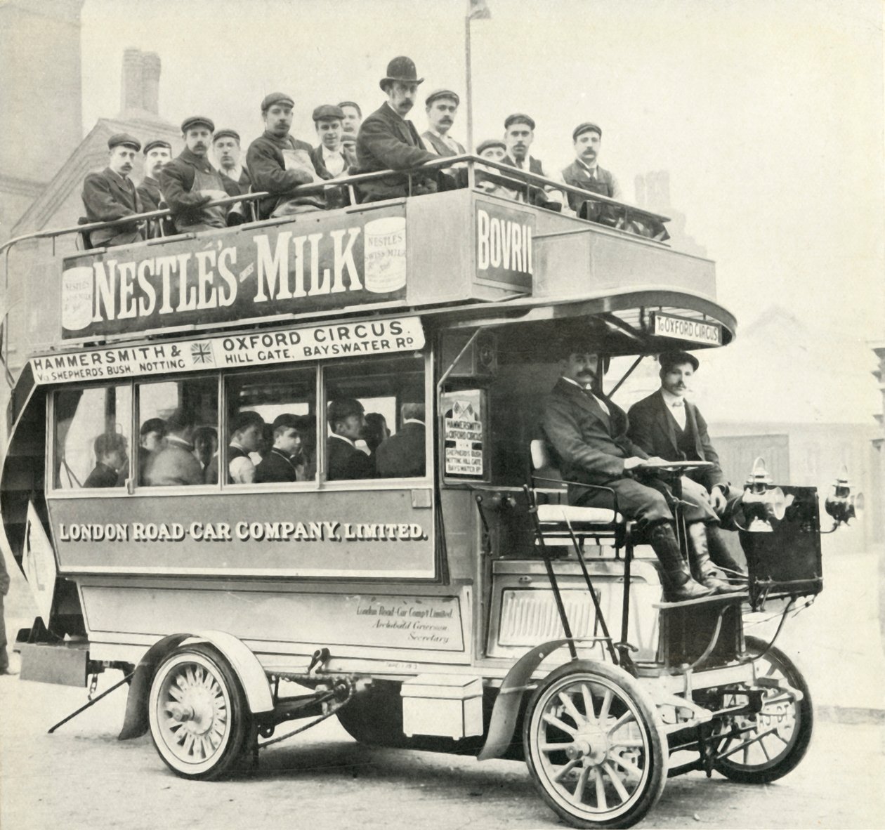 London ångbuss, c1900, 1947. av Unbekannt