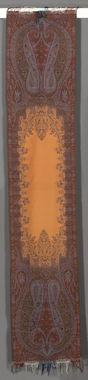 Long Stole with Botehs and Orange Center, 1850-1855. av Unbekannt