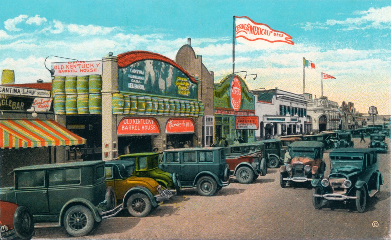Ser norrut på Main Street, c1939 av Unbekannt