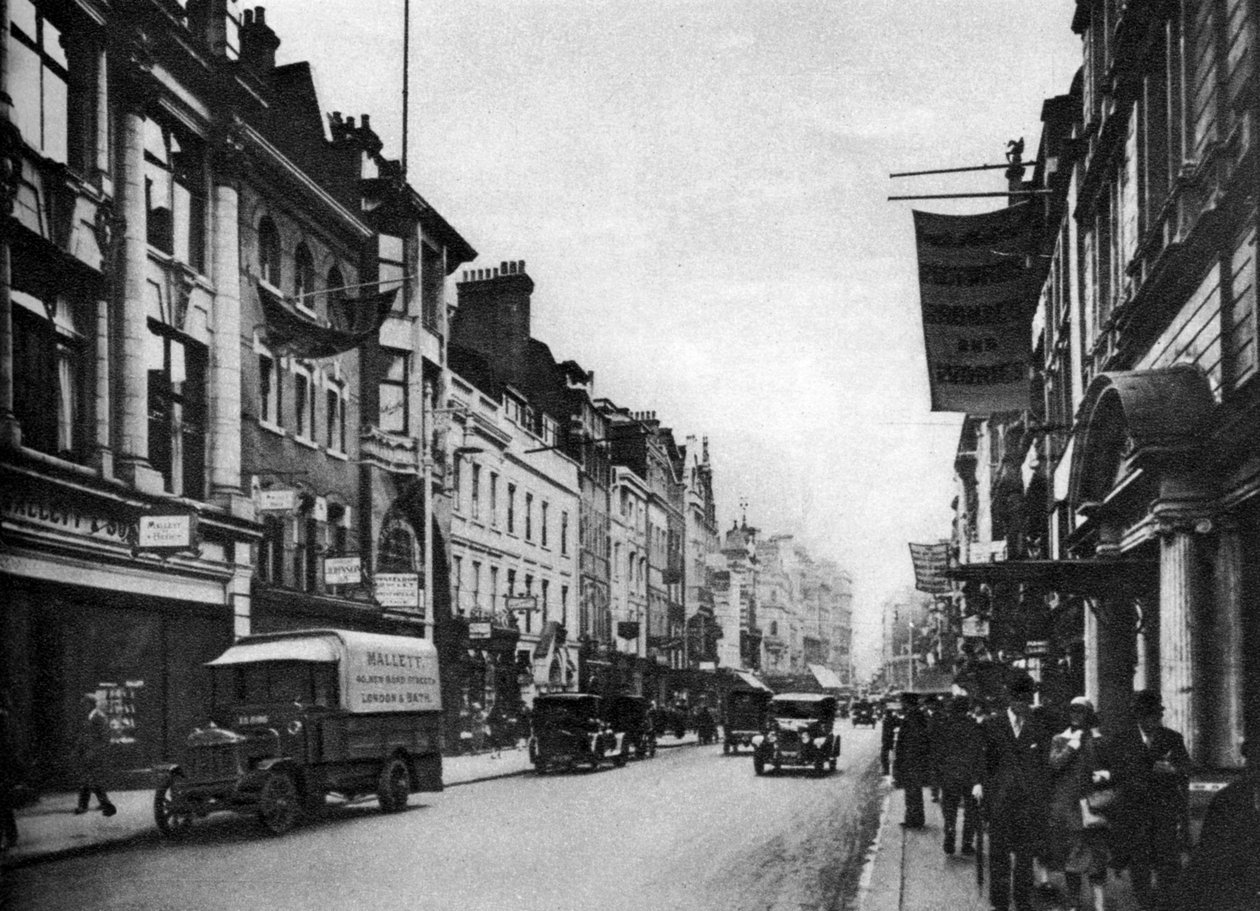 Tittar söderut i New Bond Street, London, 1926-1927 av Unbekannt